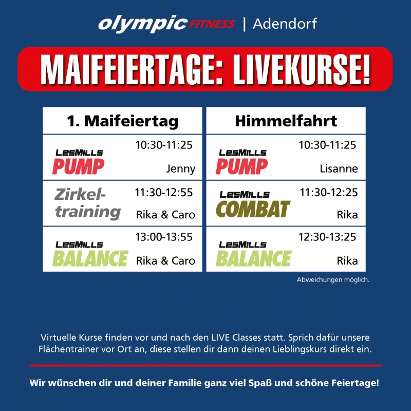Maifeiertags-Specials