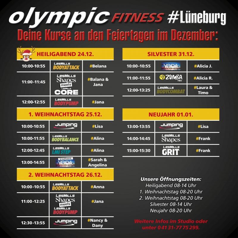 Weihnachten/Silvester/Neujahr